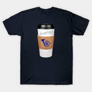 Swarley's Coffee Cup w/ Blue French Horn- How I Met Your Mother T-Shirt